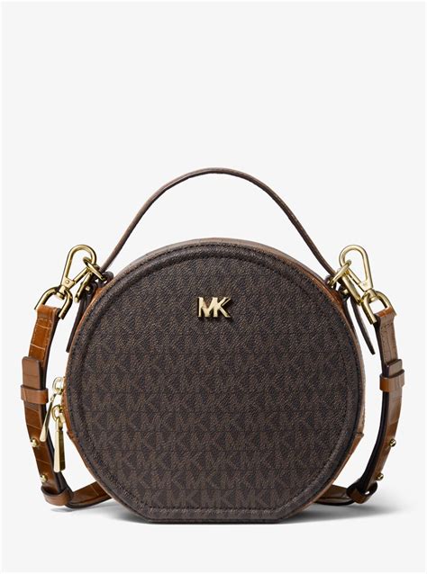 michael kors delaney medium logo canteen crossbody bag|Delaney Medium Logo Embossed Leather Canteen Crossbody .